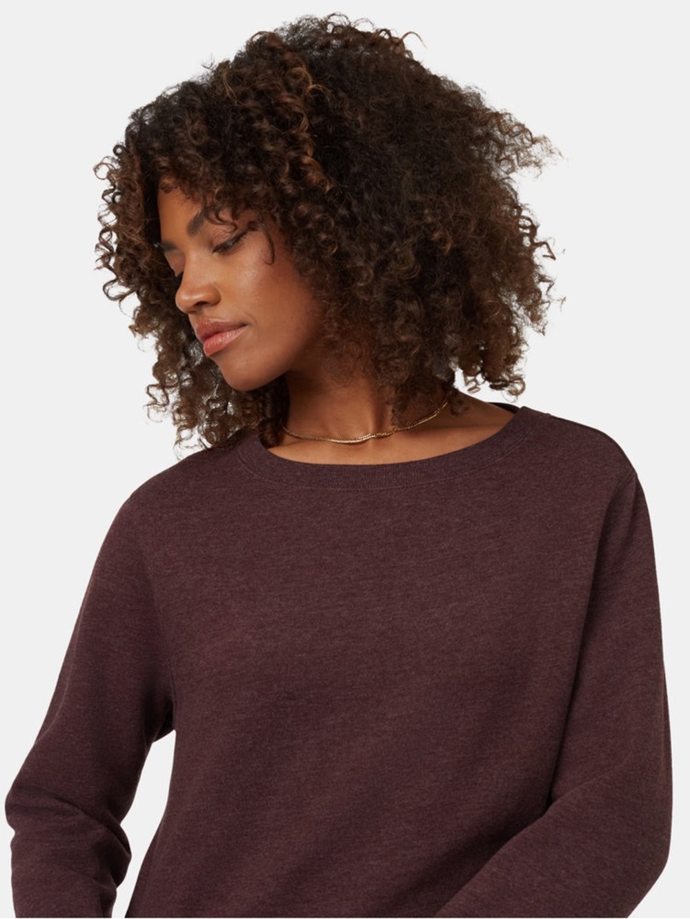 Tentree Fleece Crew Dress Women's XS Mulberry Gorpcore Casual Outdoor Organic - Picture 13 of 14